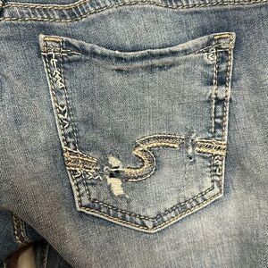 Silver Boyfriend Jeans